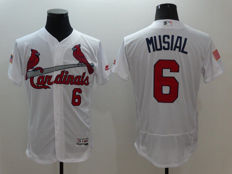 Men St.Louis Cardinals #6 Musial White Elite Independent Edition 2021 MLB Jerseys